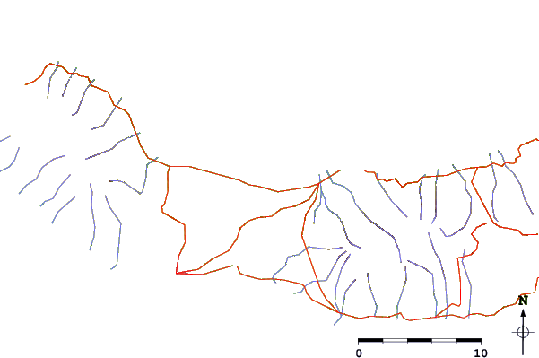 Roads and rivers around San Miguel - Rabo de Peixe