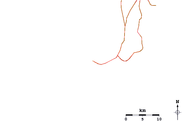 Roads and rivers around Racetrack