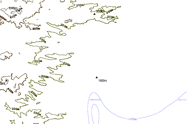 Shoreline around Rada Tilly