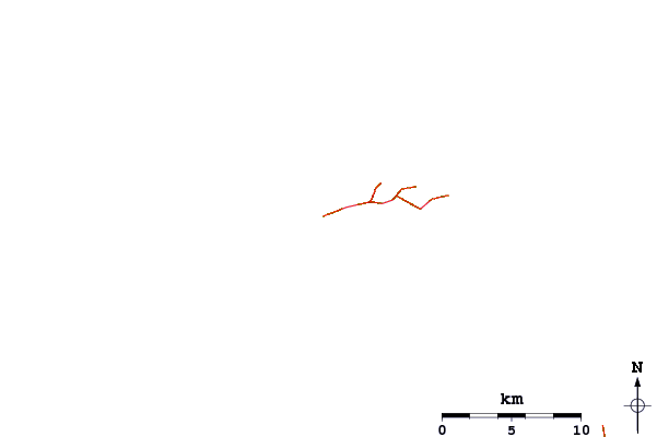 Roads and rivers around Radar Reef