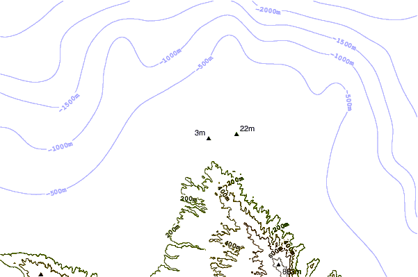 Shoreline around Radz