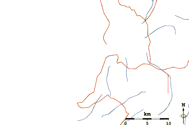 Roads and rivers around Raglan-Manu Bay