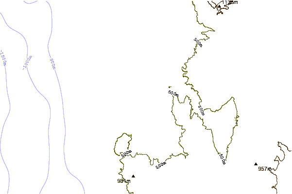 Shoreline around Ram5
