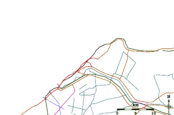 Roads and rivers around Ramadas