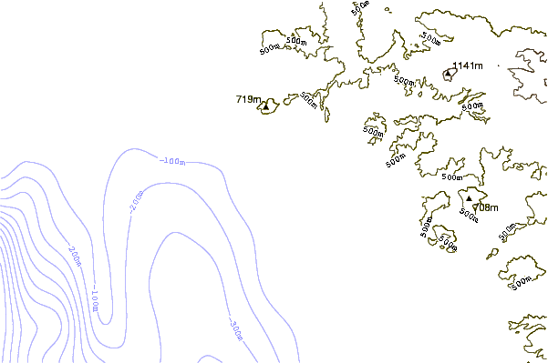 Shoreline around Rancho Santini