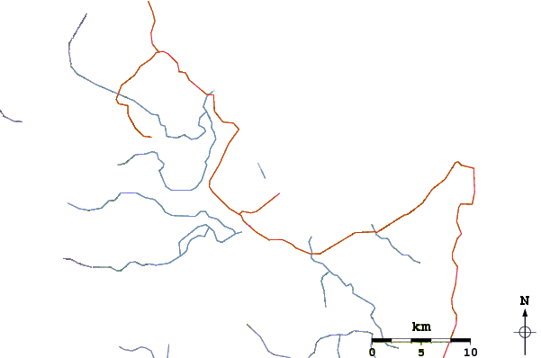 Roads and rivers around Random Beach Break