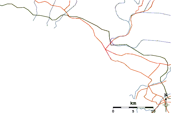 Roads and rivers around Rangiora Street