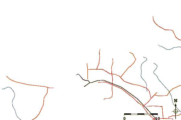 Roads and rivers around Rapid Creek - Beach