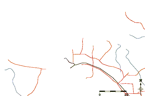 Roads and rivers around Rapid Creek - Reef