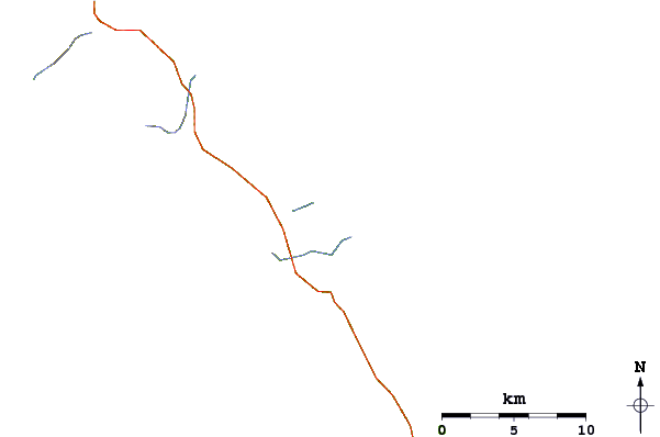 Roads and rivers around Rarawa Beach