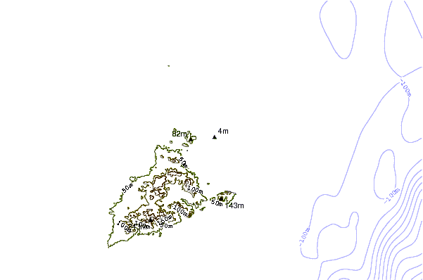 Shoreline around Ras Al Jazirah