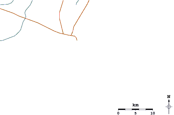 Roads and rivers around Ras Jaddi