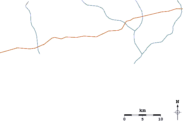 Roads and rivers around Ras Kappar