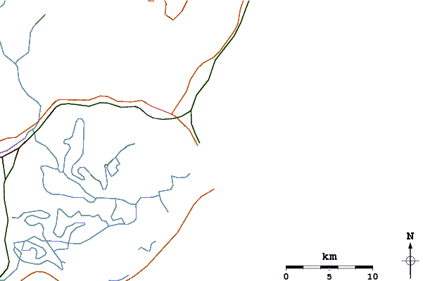 Roads and rivers around Ravena