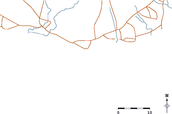 Roads and rivers around Rayong Mae Ramphung Beach