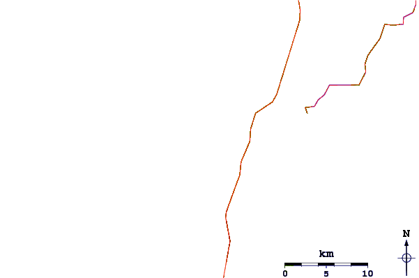 Roads and rivers around Red Bluff