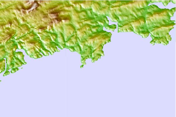 Surf spots located close to Red Strand (Dirk Bay)