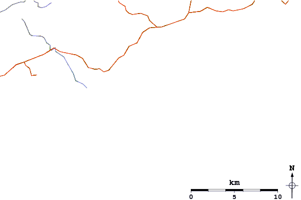 Roads and rivers around Red Strand (Dirk Bay)