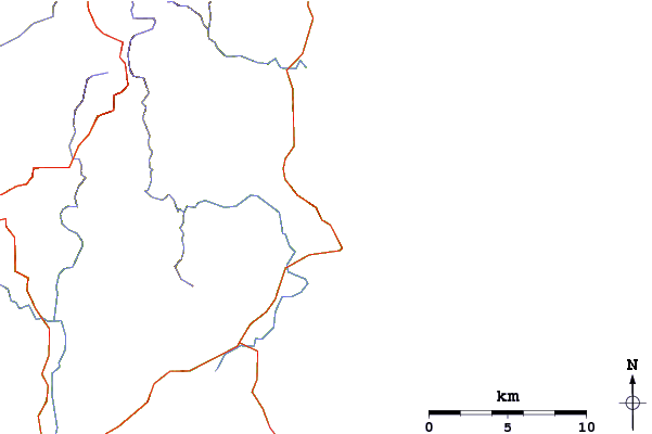 Roads and rivers around Redbill Beach