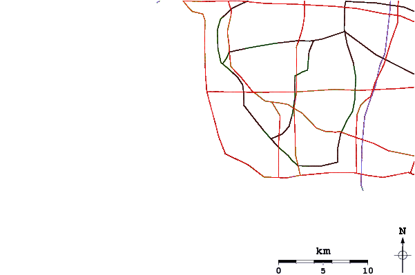 Roads and rivers around Redondo Beach