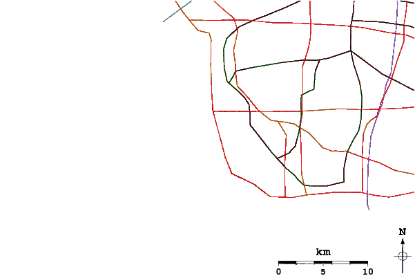 Roads and rivers around Redondo - The Breakwater