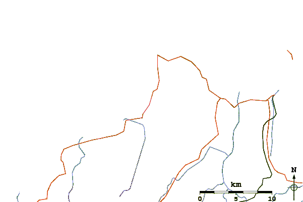 Roads and rivers around Reef Majore