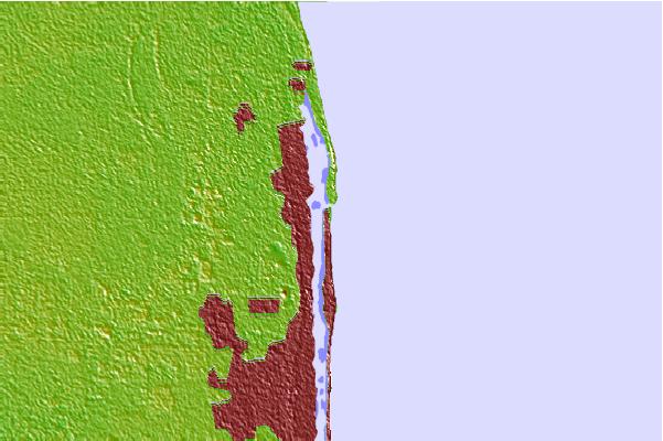 Surf spots located close to Reef Road