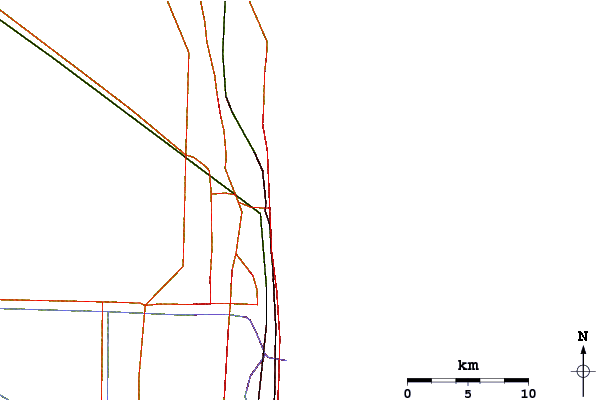 Roads and rivers around Reef Road
