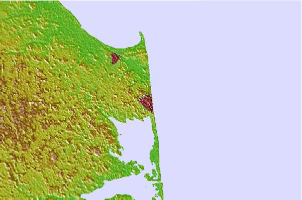 Surf spots located close to Rehoboth Main