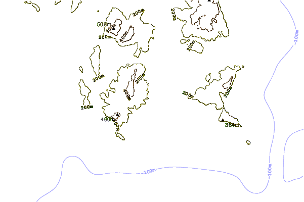 Shoreline around Remarkable Caves