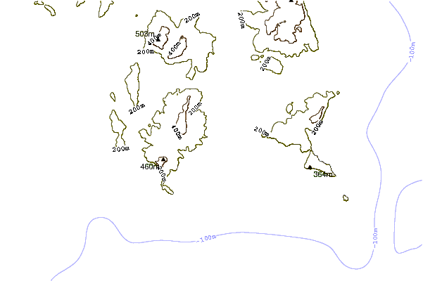 Shoreline around Remarkable Caves