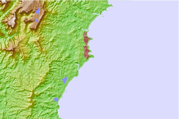 Surf spots located close to Rennies Beach