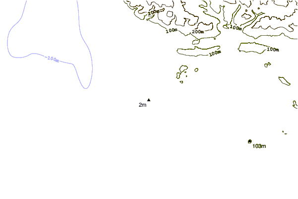 Shoreline around Rest Bay