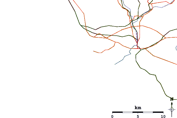 Roads and rivers around Rest Bay