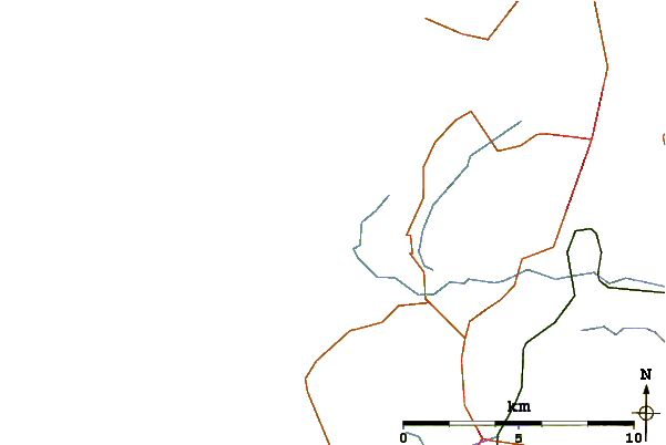 Roads and rivers around Reve Havn