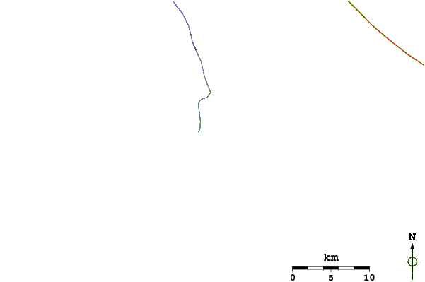 Roads and rivers around Reventazon