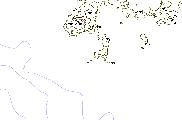 Shoreline around Revolcadero