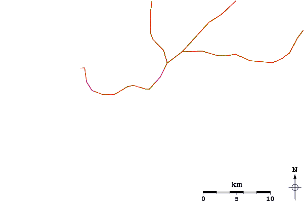 Roads and rivers around Rhino Head