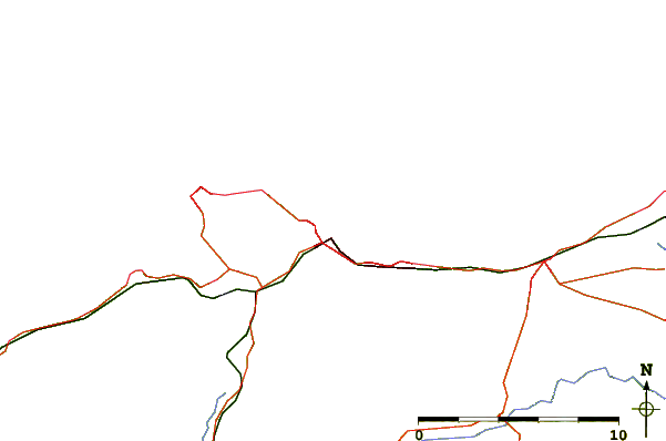 Roads and rivers around Rhos-On-Sea
