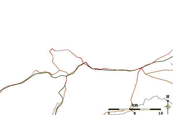 Roads and rivers around Rhos-On-Sea
