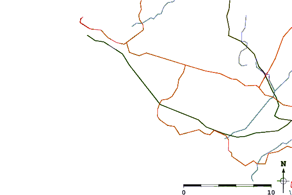 Roads and rivers around Rhosneigr
