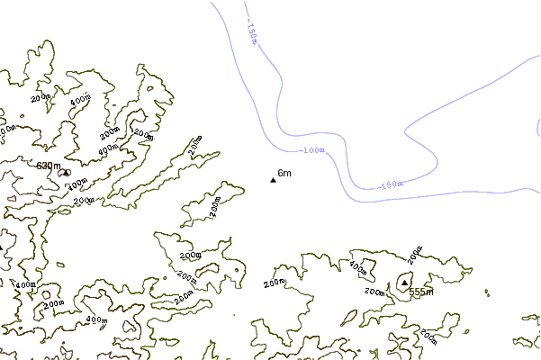 Shoreline around Ria Foz