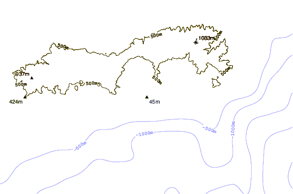 Shoreline around San Miguel - Ribeira Quente