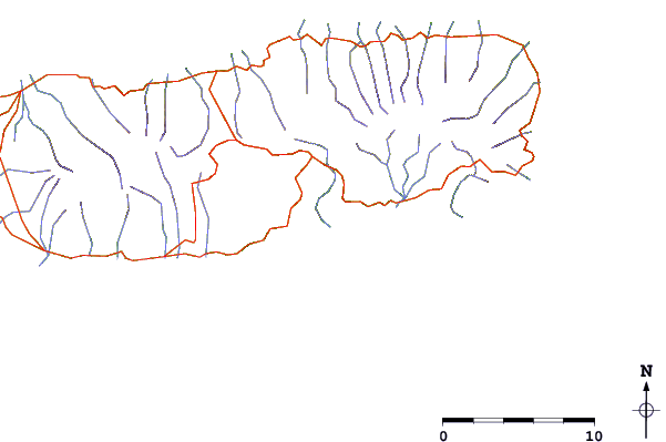 Roads and rivers around San Miguel - Ribeira Quente