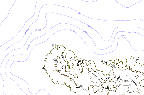 Shoreline around Ribeira da Janela