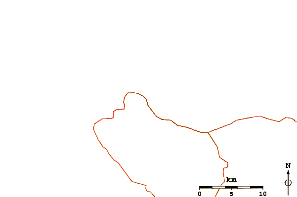 Roads and rivers around Ribeira da Janela