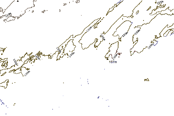 Shoreline around Richardson Beach