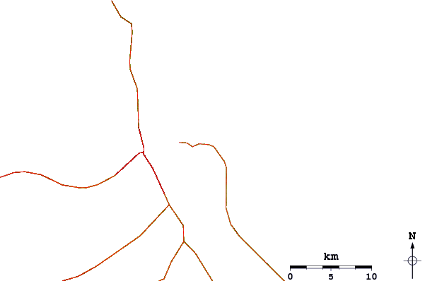 Roads and rivers around Richardsons