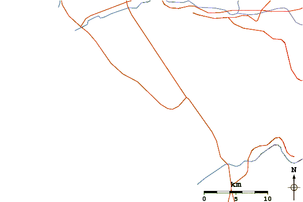 Roads and rivers around Rincon De Baja