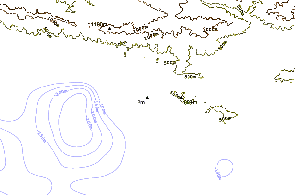 Shoreline around Rincon - Indicator